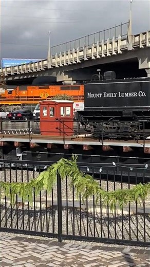 Portland & Western Railroad Freight Train Passing Oregon Rail Heritage Center