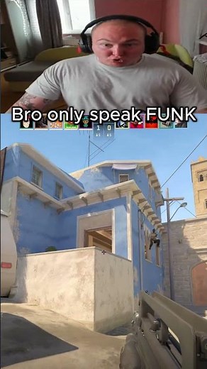 bro only speak funk 🔥💀 #shorts #cs2