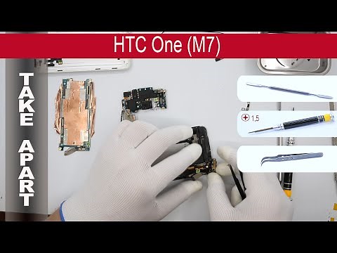 How to disassemble 📱 HTC One M7 (801n, 801c, 801s, 801e), Take Apart