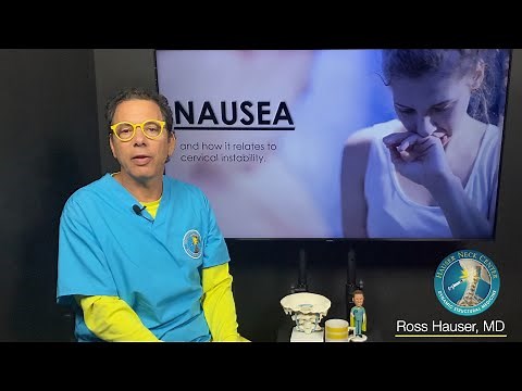 Nausea caused from neck instability- the cervical spine and vagus nerve connection
