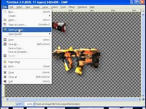 How To Make a Gun/Camo image using GIMP