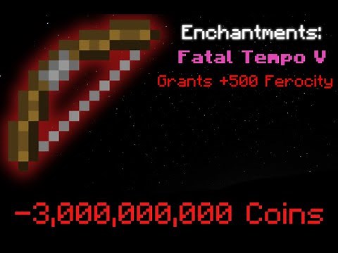 Crafting a FATAL TEMPO V TERMINATOR (Hypixel Skyblock)