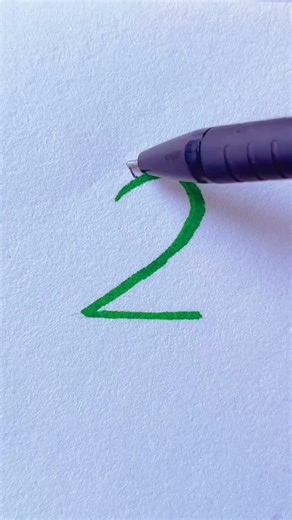 Number 2 tricky drawing easy drawing