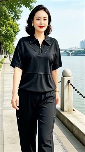 Loose women's sports suits, plus size women's clothing, age-reducing clothing, summer clothing, pl