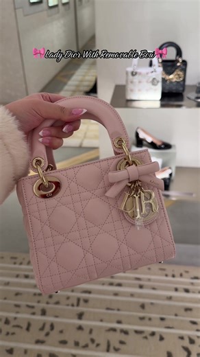 Lady Dior Bag with Removable Bow - Chic Design
