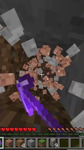 Minecraft but I dig straight down