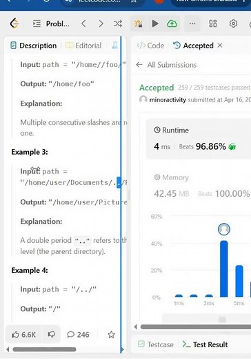 LeetCode 71 Simplify Path | Stack Interview Trick in Java #coding #programming