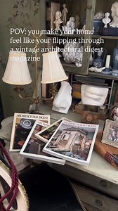 Old design magazines are one of my favorite things to collect and architectural digest is always filled with tons of inspiration! #diy #interiordesign #secondhand #vintage #frenchcountry #frenchcountry #homedecor #archdigest | Paige Kontrafouris Home