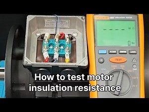 How to test motor insulation resistance in 3.5 minutes ⚡