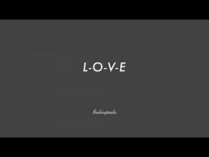 LOVE chord progression - Jazz Backing Track Play Along