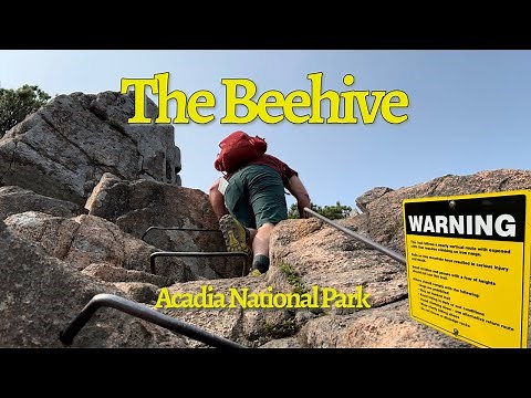 Hiking Acadia National Park - the Beehive Trail, a thrilling hike not for the faint of heart!