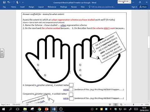 9 marker GCSE Geography - How to answer them