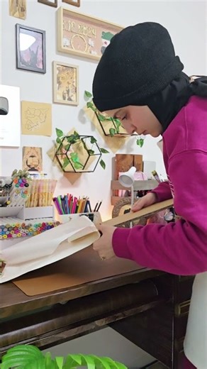 نقلت الشباك على مكتبي 🥹 #diy #youtubeshorts #اكسبلور #افكار #ديكور#shorts #ayo_arti