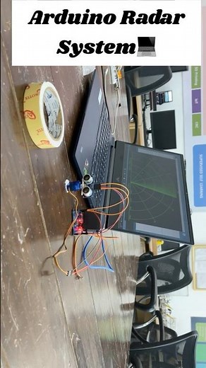 Arduino Uno Radar Detector🕹️ #arduino #innovation #robotics #tech #shorts #project