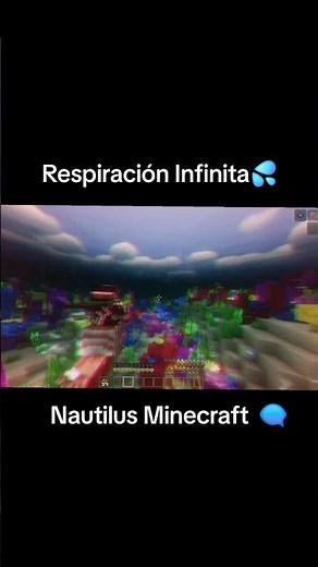 *Cómo respirar SIEMPRE bajo el agua*😯//Mob nautilus en Minecraft//#minecraftjava #minecraftbedrock