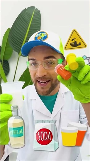 Kids are making a volcano Cool Science Experiment!