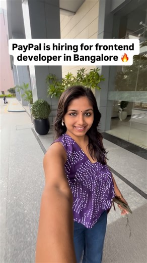 Satyam Jyottsana gargee on Instagram: "Comment “PayPal” to get the link 🔗 #PayPal #PayPalHiring #FrontendDeveloper #FrontendEngineer #ReactDeveloper JavaScriptDeveloper WebDeveloper BangaloreJobs TechJobs DeveloperJobs HiringNow ITJobsIndia SoftwareEngineer ProductCompany CareerOpportunity PayPal hiring, PayPal frontend jobs, frontend developer Bangalore, frontend engineer hiring, UI developer jobs, React developer jobs, JavaScript developer hiring, web developer Bangalore, tech jobs Bangalore,