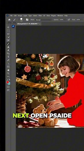 How to use Nano banana to change Christmas clothes for characters in Photoshop #photoshop #psaide