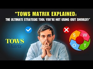 “TOWS Matrix Explained: The Ultimate Strategic Tool You’re NOT Using (But Should!)"