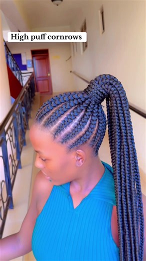 High Puff Cornrows Tutorial in Uganda