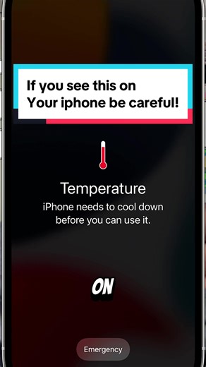 If you see this warning on your iphone you need to do this ASAP. Make sure you take your iphone away from whatever is making it over heat!. Make sure you let your iphone cool down and try to prevent this from happening whenever you can. #iphoneoverheating #iphonetips #iphonetipsandtricks #iphonetemperature #iphonesecrets