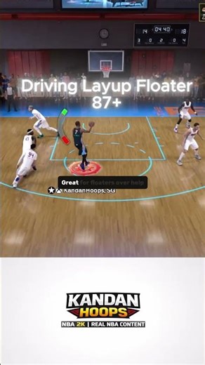 Driving Layup Floater 87+ #nba2k26 #Floater