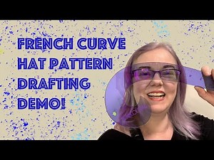 Drafting hat patterns with a French curve || #patternmaking