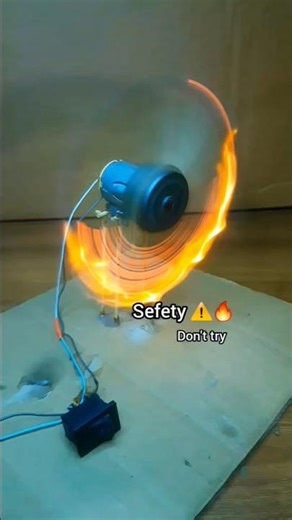 What Happens With Matchsticks? 🔥#dcmotor #experiment #science #shorts