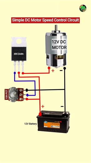 12V DC Motor Speed Controller #Shorts #DIYElectronics #12VMotor