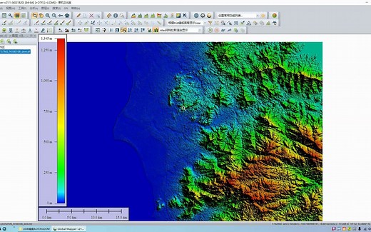 13_Global mapper专业版GlobalMapper_从入门到入土教程_GM里配置DEM高程山体阴影和自定义颜色的方法