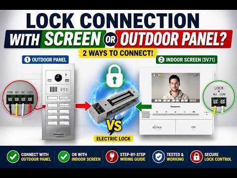 Panasonic VL-VM304SX Electric Lock Setup | Easy Programming Tutorial