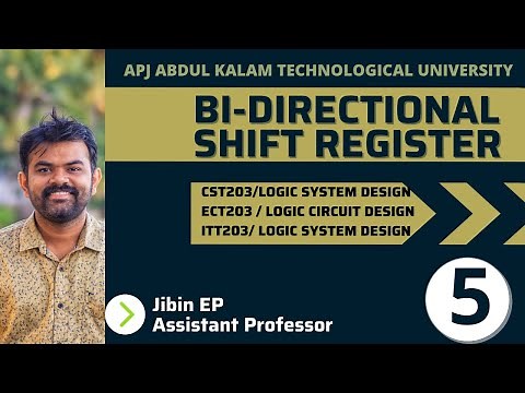 Bidirectional Shift Register With Parallel Load | KTU| CST203 ECT203 ITT203 | Logic System Design
