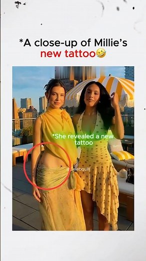 A close-up of Millie’s new tattoo #Milliebobbybrown