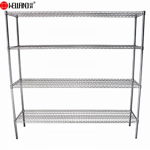 [Hot Item] Big Size Commercial Grade Wire Shelving Heavy Duty Steel Adjustable 4 Tiers Fireworks Racks