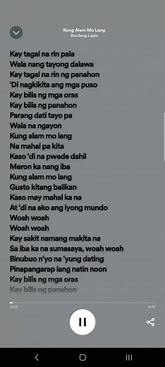 Kung Alam Mo Lang by Bandang Lapis: Lyrics & Edits
