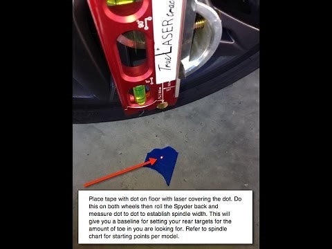 Can-Am Spyder laser alignment