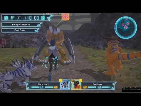 Digimon World: Next Order Greymon and Garurumon vs WarGrowlmon 3