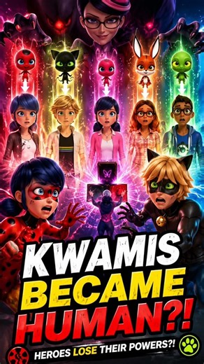 What If Kwamis Became Human? 😱 #MiraculousLadybug #Kwamis