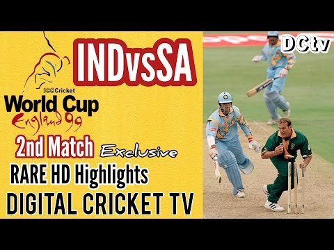 INDIA vs SOUTH AFRICA / 2nd Match / Cricket World Cup 1999 / Rare HD Highlights / New HD Video