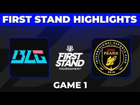 BLG vs BFX Highlights Game 1 | First Stand 2026 Groups Day 1 | Bilibili Gaming vs BNK FEARX