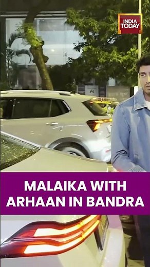 Malaika Arora Spotted With Son Arhaan Khan At Bandra In Mumbai #malaikaarora #mumbai #spotted