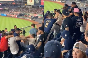Wild brawl breaks out in stands during Yankees-Red Sox