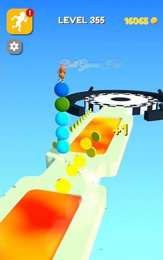 Stack Rider Short 🧱⚡ | Fast Stack Build & Satisfying Obstacle Flow! #shorts