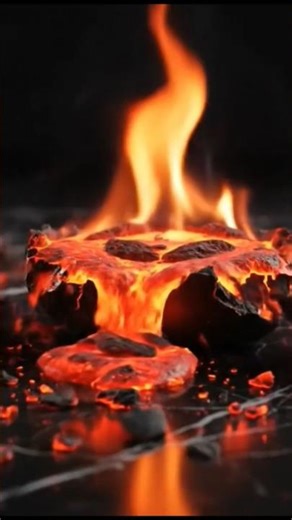 Stone Cracks Open → Inside a Lava World! 🌋🔥 (Wait Till The End)#shortvideo