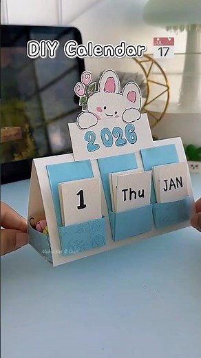 Welcome 2026🥳Craft Your Unique New Year Calendar “📅 #shorts #art#diy #youtubeshorts
