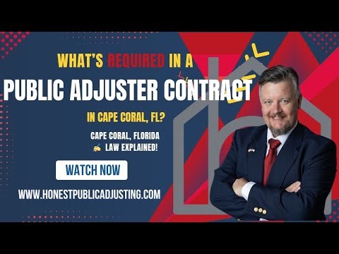 What’s Required in a Public Adjuster Contract in Cape Coral?Explanation From Honest Public Adjusting