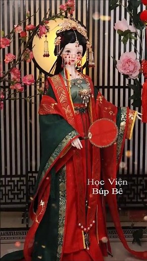 Ancient Bridal Elegance for bjd doll/búp bê Cô Dâu Cổ Trang #doll #cosplay#fashion #barbie #wedding