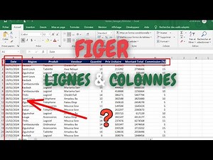 Comment FIGER les Lignes et Colonnes dans Excel | Tutoriel Débutant