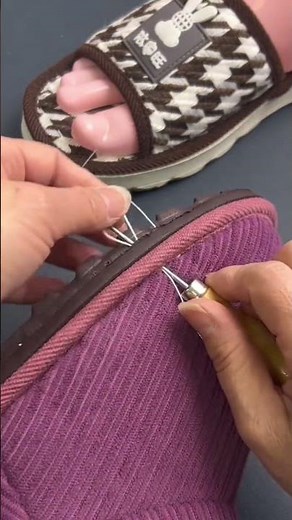 Learn how to sew shoes securely by hand with a needle and thread #diy #craft #bracelet
