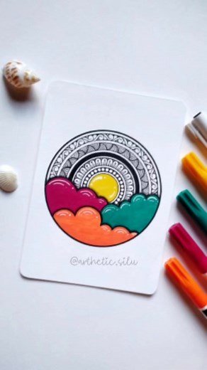 1.1M views · 10K reactions | Easy Mini Mandala Tutorial ✨☁️ #minimandala #mandalatutorial #mandalapattern #uniquemandala #mandalalove #patterndesign #mandalatutoriallovesmywork #drawwithme #easyart #mandalas #mandalatattoo #mandalaartist #mandaladesign #mandalasharing #artist #artwork #art | arthetic.silu | Facebook